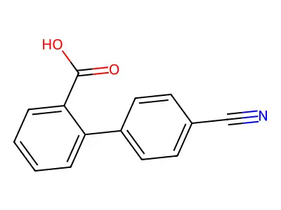 4'-Cyano-biphenyl-2-carboxylic acid structure