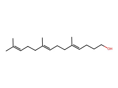 4,8,12-Tetradecatrien-1-ol, 5,9,13-trimethyl-, (E,E)- structure