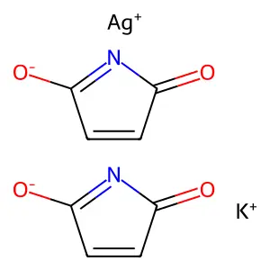 1H-Pyrrole-2,5-dione, potassium silver(1+) salt (2:1:1) structure