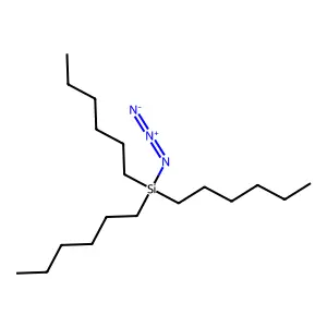 Silane, azidotrihexyl- structure