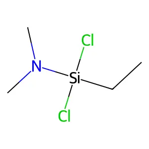 1,1-二氯-1-乙基-N,N-二甲基硅胺 structure