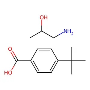 Benzoic acid, 4-(1,1-dimethylethyl)-, compd. with 1-amino-2-propanol (1:1) structure