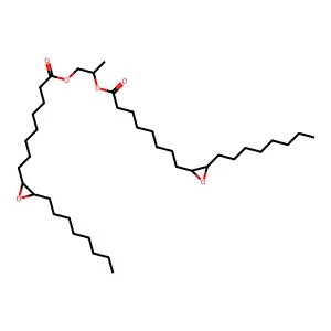 2-Oxiraneoctanoic acid, 3-octyl-, 2,2'-(1-methyl-1,2-ethanediyl) ester structure