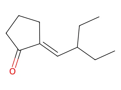 2-(2-Ethylbutylidene)cyclopentan-1-one structure