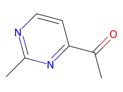 4-Acetyl-2-methylpyrimidine structure