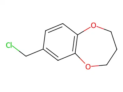 7-(chloromethyl)-3,4-dihydro-2H-1,5-benzodioxepine structure