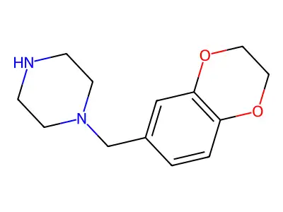 1-[(2,3-Dihydro-1,4-benzodioxin-6-yl)methyl]piperazine structure