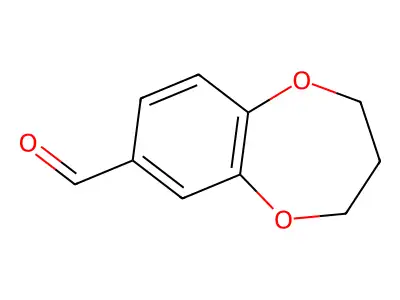 3,4-dihydro-2H-1,5-benzodioxepine-7-carbaldehyde structure