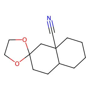 8A-Cyano-2-decalone ethylene ketal structure