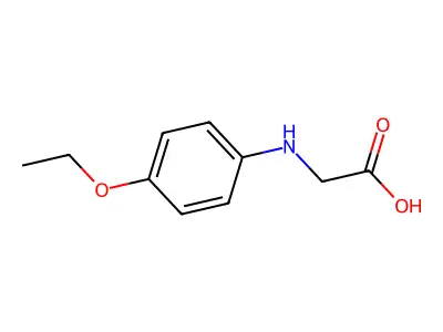 Glycine, N-(4-ethoxyphenyl)- structure