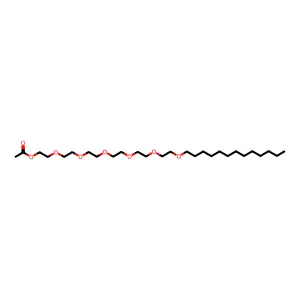 3,6,9,12,15,18-Hexaoxahentriacontan-1-ol, 1-acetate structure