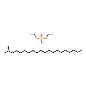 Phosphoric acid, diethyl ester, compd. with N,N-dimethyl-1-octadecanamine (1:1) structure