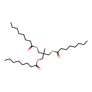Octanoic acid, 1,1'-[2-methyl-2-[[(1-oxooctyl)oxy]methyl]-1,3-propanediyl] ester structure