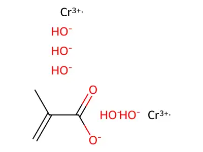 Chromium, mu-hydroxytetrahydroxy(mu-(2-methyl-2-propenoato-kappaO:kappaO'))di- structure