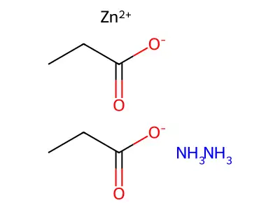 Zinc, diamminebis(propanoato-kappaO)-, (T-4)- structure