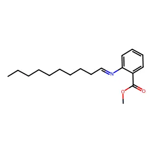 Methyl 2-(decylideneamino)benzoate structure