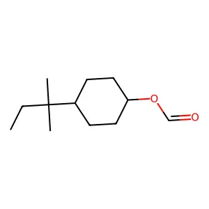 Cyclohexanol, 4-(1,1-dimethylpropyl)-, 1-formate structure