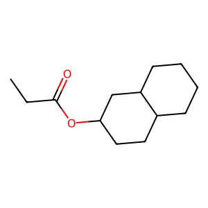 2-Naphthalenol, decahydro-, 2-propanoate structure