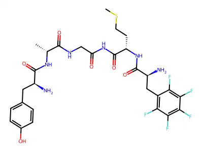 Enkephalinamide-met, ala(2)-(penta-F-phe)(4)- structure