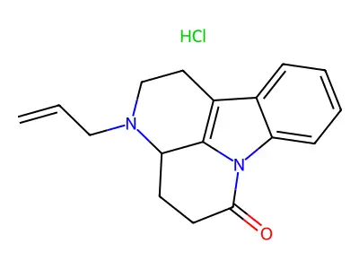 3-Allyl-1,2,3,3a,4,5-hexahydro-6-canthinon hydrochloride structure