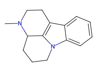 1H-Indolo(3,2,1-de)(1,5)naphthyridine, 2,3,3a,4,5,6-hexahydro-3-methyl- structure