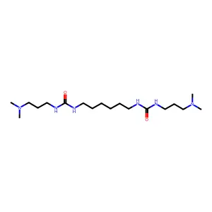Urea, N,N''-1,6-hexanediylbis[N'-[3-(dimethylamino)propyl]- structure