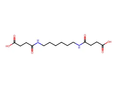 4-({6-[(3-Carboxypropanoyl)amino]hexyl}amino)-4-oxobutanoic acid structure