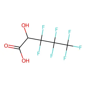 3,3,4,4,5,5,5-Heptafluoro-2-hydroxypentanoic acid structure