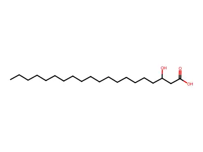 3-Hydroxyeicosanoic acid structure