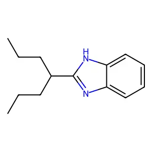 Benzimidazole, 2-(hept-4-yl)- structure