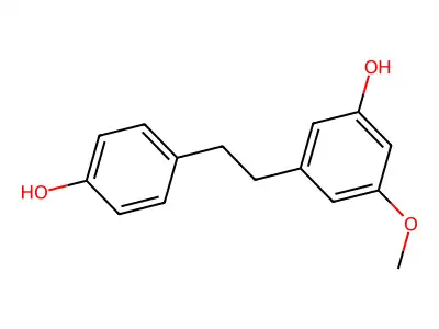 Phenol, 3-[2-(4-hydroxyphenyl)ethyl]-5-methoxy- structure