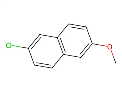 2-Chloro-6-methoxynaphthalene structure