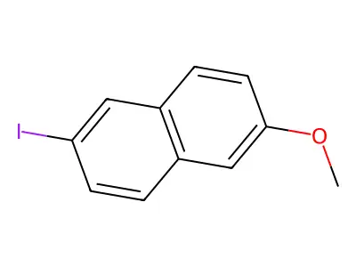 2-Iodo-6-methoxynaphthalene structure