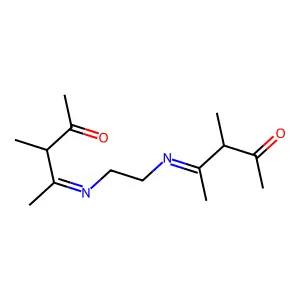 3-Methyl-4-[2-[(3-methyl-4-oxopentan-2-ylidene)amino]ethylimino]pentan-2-one structure