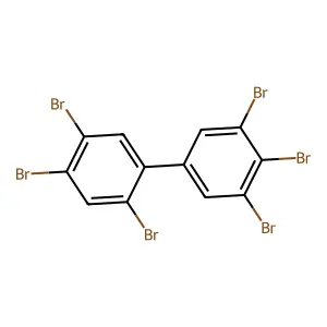 2,3',4,4',5,5'-Hexabromobiphenyl structure