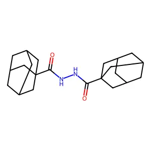 N'-(adamantane-1-carbonyl)adamantane-1-carbohydrazide structure