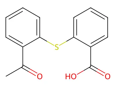 2-(2-acetylphenyl)sulfanylbenzoic Acid structure
