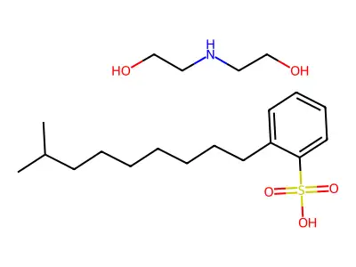 Benzenesulfonic acid, isodecyl-, compd. with 2,2'-iminobis[ethanol] (1:1) structure