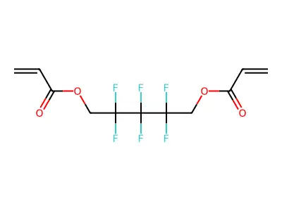 2,2,3,3,4,4-Hexafluoropent-1,5-diyl diacrylate structure