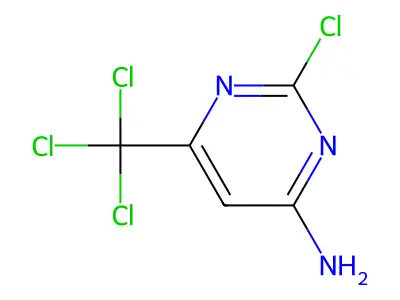 2-Chloro-6-(trichloromethyl)pyrimidin-4-amine structure