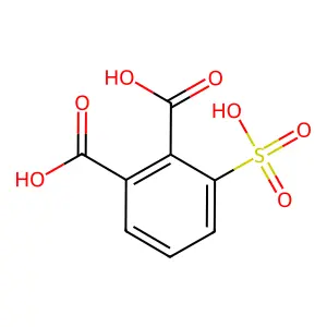 3-磺基-1,2-苯二甲酸 structure