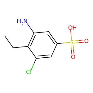 Benzenesulfonic acid, 3-amino-5-chloro-4-ethyl- structure
