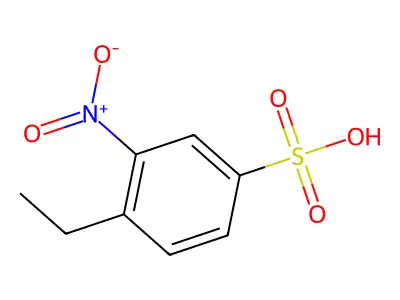 Benzenesulfonic acid, 4-ethyl-3-nitro- structure