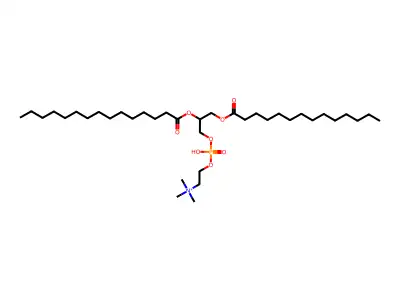 1,2-Pentadecanoylphosphatidylcholine structure