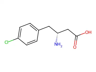 (R)-3-Amino-4-(4-chlorophenyl)butanoic acid structure