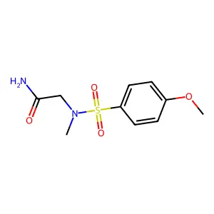2-[(4-Methoxyphenyl)sulfonyl-methylamino]acetamide structure