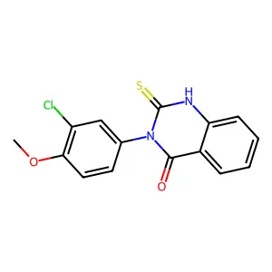 3-(3-Chloro-4-methoxyphenyl)-2-sulfanyl-3,4-dihydroquinazolin-4-one structure