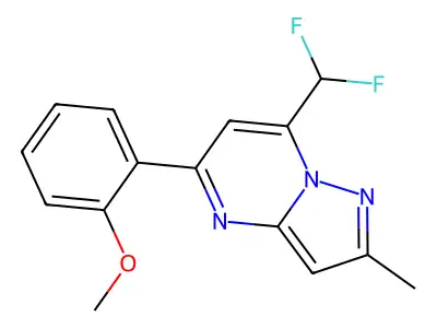 7-(Difluoromethyl)-5-(2-methoxyphenyl)-2-methylpyrazolo[1,5-a]pyrimidine structure
