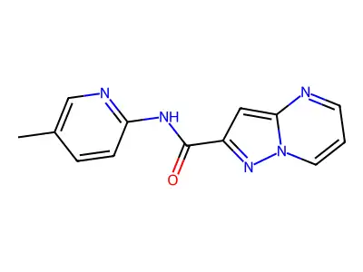 N-(5-methylpyridin-2-yl)pyrazolo[1,5-a]pyrimidine-2-carboxamide structure