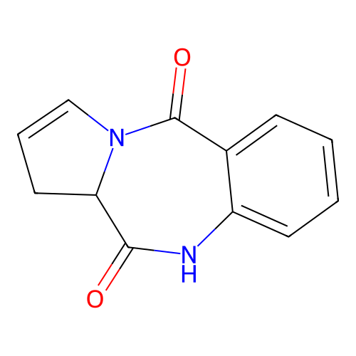 6a,7-dihydro-5H-pyrrolo[2,1-c][1,4]benzodiazepine-6,11-dione structure